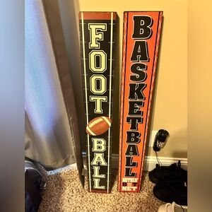 Football and Basketball Wall Signs